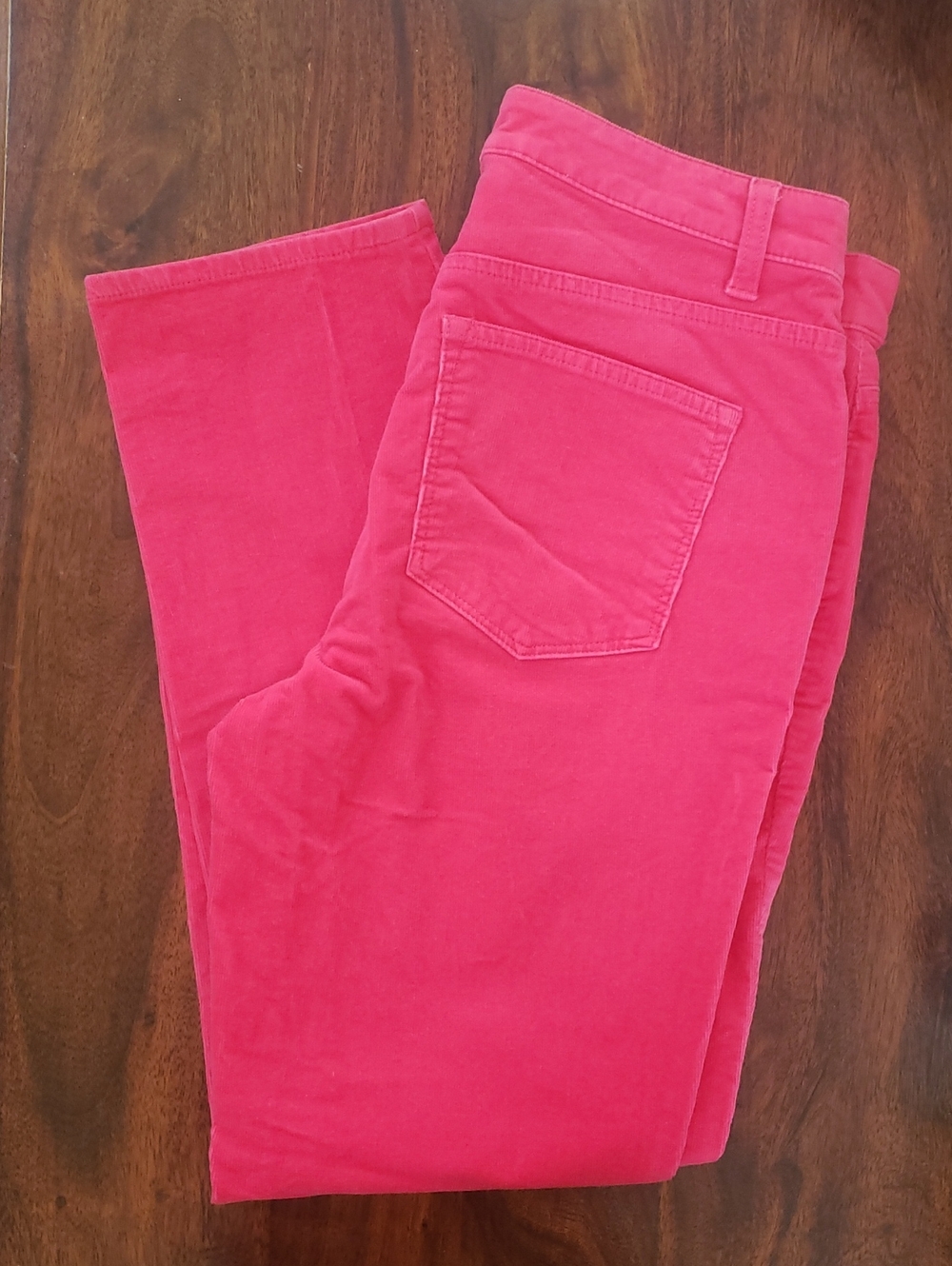 TALBOTS Corduroy Straight Leg Pant Barbie Pink 8P | PETITE - Picture 14 of 14